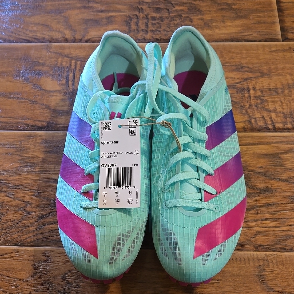 adidas Blue and Pink Athletic Shoes Lightweight Performance